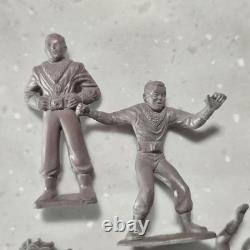 Marx Tom Corbett Gray Rubber Spacemen 1950s Vintage Space Toys Playset Figures