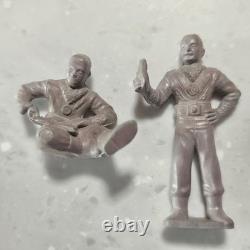 Marx Tom Corbett Gray Rubber Spacemen 1950s Vintage Space Toys Playset Figures