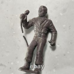 Marx Tom Corbett Gray Rubber Spacemen 1950s Vintage Space Toys Playset Figures