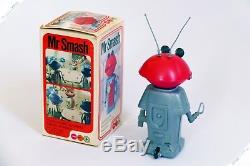 Marx Yonezawa Cragstan Mr Smash Martian Wind-up Japan Vintage Robot Space Toy