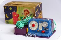 Masudaya Horikawa Space Communication Set Tin Japan Morse Code Vintage Robot Toy