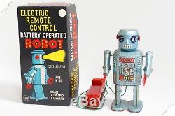 Masudaya Linemar Horikawa R-35 Remote Control Robot Tin Japan Vintage Space Toy