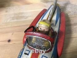 Masudaya MODERN TOYS Vintage Tin Toy Friction Type Space Rocket 33cm Showa Retro