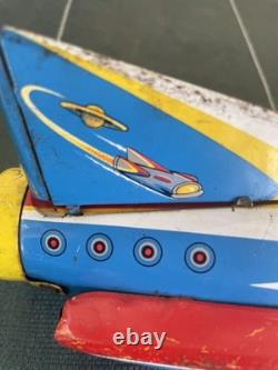 Masudaya MODERN TOYS Vintage Tin Toy Friction Type Space Rocket 33cm Showa Retro