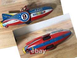 Masudaya MODERN TOYS Vintage Tin Toy Friction Type Space Rocket 33cm Showa Retro