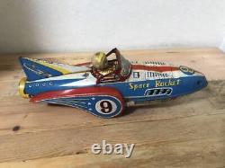 Masudaya MODERN TOYS Vintage Tin Toy Space Rocket 33cm Showa Retro