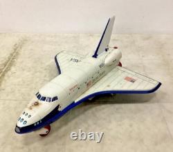 Masudaya Space Ship NASA Space Bus Airplane Vintage Rare Tin Toy with Box USED