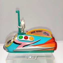 Masudaya Tin Space Rocket Toy Set of 3 Racer Moon Sonicon Vintage Japan