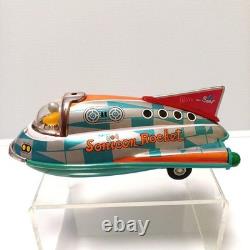 Masudaya Tin Space Rocket Toy Set of 3 Racer Moon Sonicon Vintage Japan