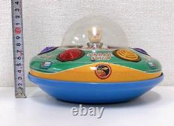 Masudaya Vintage Battery Operated Toys X-7 Space Explorer Ship Tin Toy JAPAN