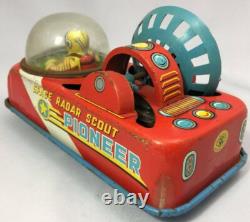 Masudaya vintage tin toy Space RADAR SCOUT from Japan free shipping