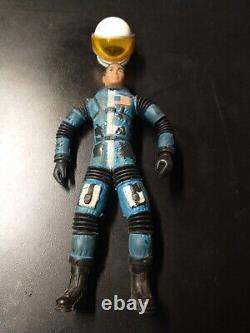 Mattel Major Matt Mason Figure LT Jeff Long with Helmet Blue Astronaut Vintage