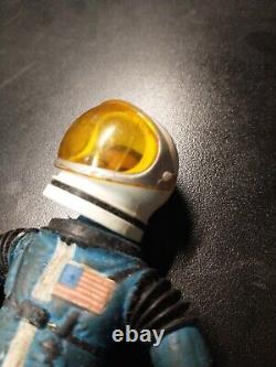 Mattel Major Matt Mason Figure LT Jeff Long with Helmet Blue Astronaut Vintage