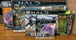 Mega Bloks Halo Bundle Battlescape, Flood Hunters' UNSC Falcon, Seraph, Banshee