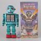 Metal House Space Evil Robot Tin Toy Green Figure vintage Used from Japan