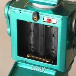 Metal House Space Evil Robot Tin Toy Green Figure vintage Used from Japan
