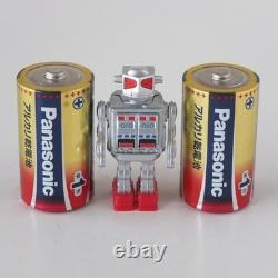 Metal House Space Evil Robot Tin Toy Green Figure vintage Used from Japan