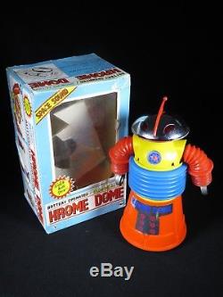 Mib Vintage Krome Dome Space Robot Hard Plastic Battery Op. Yonezawa Japan