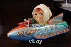 Modern Toy Space Patrol Vintage Tin Toy Robot Made in Japan withBox CIB Rare