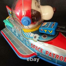 Modern toys vintage Tinplate model space patrol with box snoopy JP seller