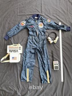 NASA Suit Columbia Young Crippen Kids Size M Vintage 1980s + ERTL Comm Gear Toys