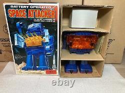 Near Mint Space Attacker Vintage Robots In Box! Tin Toy Japan Sh Horikawa #1