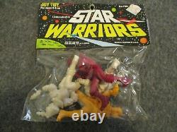 Nos Vintage Star Warriors Lot (3) Sets Joy Toy Figures Unbreakable USA C-info