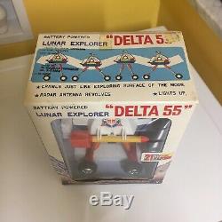 Nos Vintage Yonezawa Battery Operated Delta 55 Lunar Explorer Space Toy Working