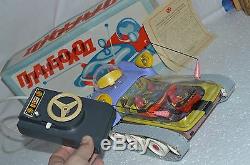 OLD STOCK 1991 VTG Russian Soviet TOY SPACE SHIP BATTERY LUNOHOD car MOON WALKER