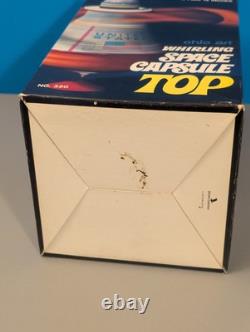 Ohio Art Whirling Space Capsule Top with Box Vintage Spinning Astronaut Tin Toy