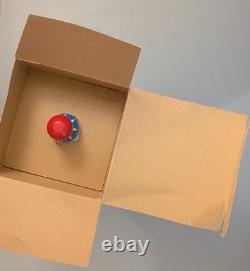 Ohio Art Whirling Space Capsule Top with Box Vintage Spinning Astronaut Tin Toy