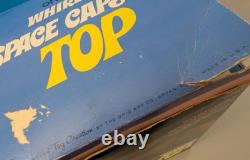 Ohio Art Whirling Space Capsule Top with Box Vintage Spinning Astronaut Tin Toy