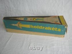 Old Vintage Mechanical Rocket Space Toy paper box