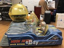 Old Vintage Tin Battery Operated Moon Patrol Space Toy From Japan 1960