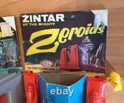 Old Vtg 1968 Zeroid Zerak Zintar Of The Mighty Ideal Toy Space Robot Lot Of 2