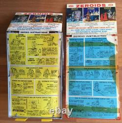 Old Vtg 1968 Zeroid Zerak Zintar Of The Mighty Ideal Toy Space Robot Lot Of 2