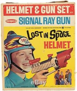 Original Vintage LOST in SPACE Helmet and Gun Set Original Box Remco 1966