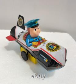 Original Vintage Tin Litho Toy Space Patrol PD Yone Yonezawa Japan works AF
