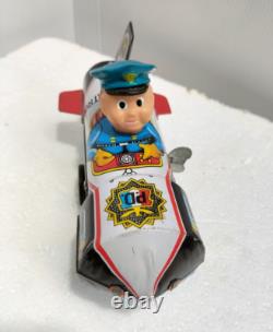 Original Vintage Tin Litho Toy Space Patrol PD Yone Yonezawa Japan works AF