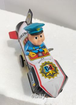 Original Vintage Tin Litho Toy Space Patrol PD Yone Yonezawa Japan works AF