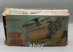 Original vintage Japanese MOON RANGER tin toy friction space car Japan with box