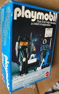 Playmobil Space Series 9728 Astronaut Robot Mattel Vintage 1984 New Sealed Box