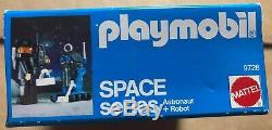 Playmobil Space Series 9728 Astronaut Robot Mattel Vintage 1984 New Sealed Box