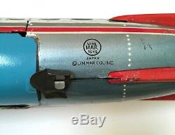 RARE 1950s Vintage LINEMAR ROCKET EXPRESS Space Rocket Monorail Cable Car WORKS