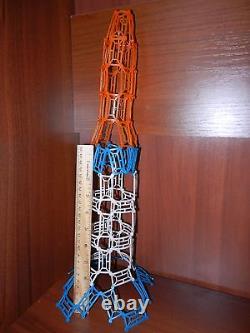 RARE! Old Russian toy space vintage soviet Rocket children designer constructor