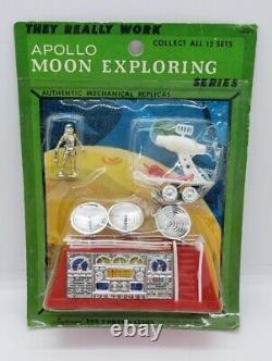 RARE SET OF 3 Vintage 1970 Apollo Moon Space Rocket Imperial Toys Astronaut NOS