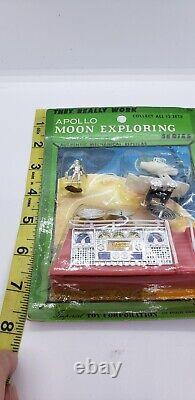 RARE SET OF 3 Vintage 1970 Apollo Moon Space Rocket Imperial Toys Astronaut NOS