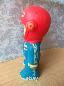 RARE USSR VINTAGE Soviet doll rubber soft toy Cosmonaut Astronaut space