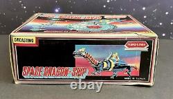 RARE VINTAGE 1980's Fashion Toys Transformer Space Dragon Ship Diecast Figure