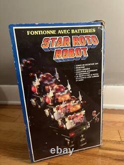 RARE VINTAGE 1985 13 STAR ROTO ROBOT With SPACE GUN SON AI TOYS